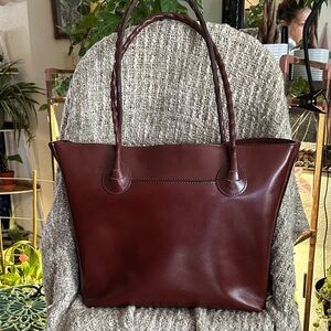 Patricia Nash Rich Brown Leather Tote